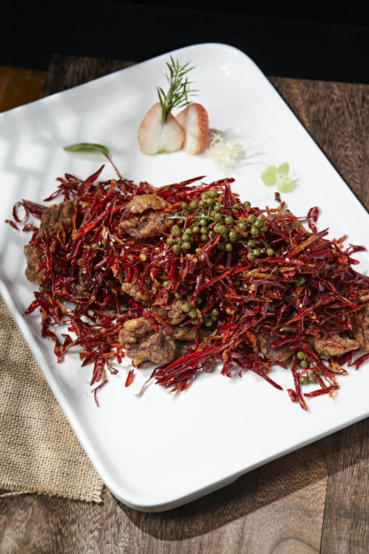 藤椒辣子牛肉图片