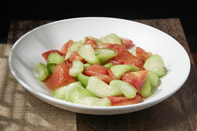 素炒番茄乳瓜图片