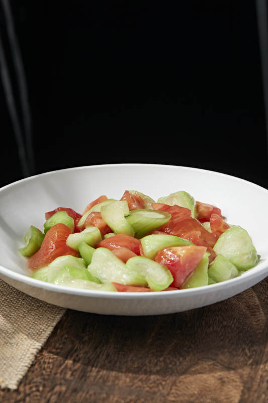 素炒番茄乳瓜图片