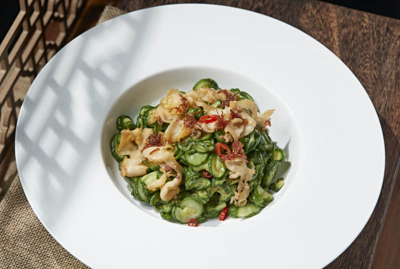 乳瓜炝炒螺片图片