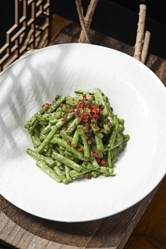 肉沫干煸豆角图片