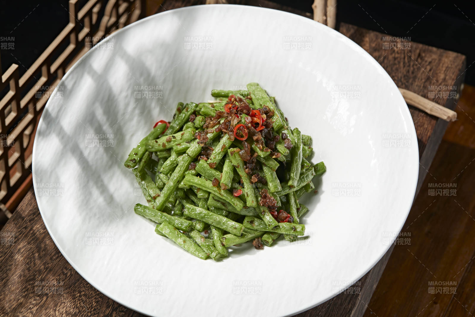 肉沫干煸豆角图片