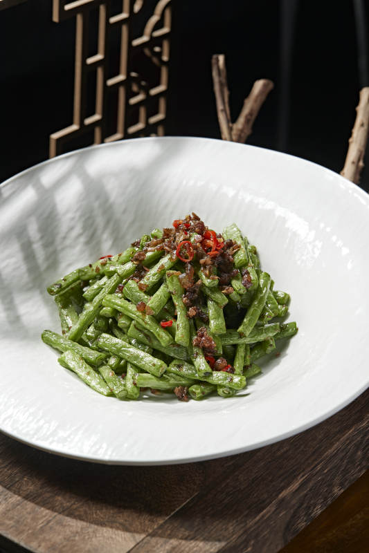 肉沫干煸豆角图片