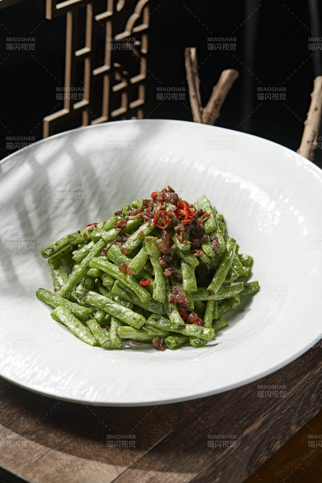 肉沫干煸豆角图片