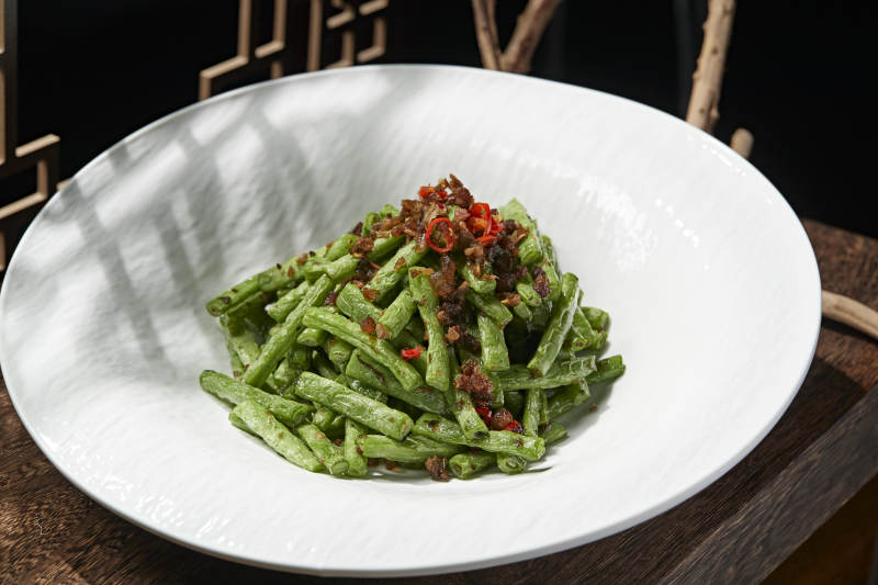 肉沫干煸豆角图片