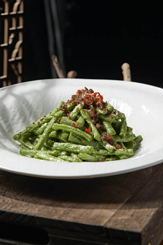 肉沫干煸豆角图片