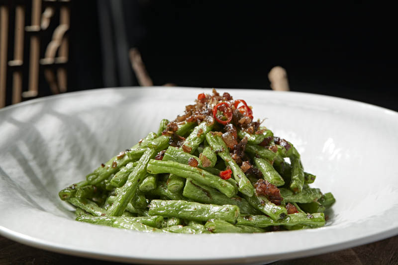 肉沫干煸豆角图片