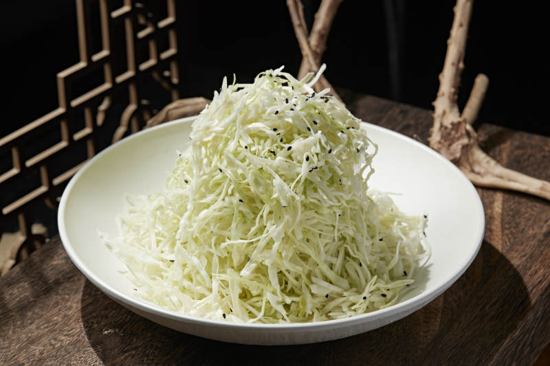 芥辣凉拌爽口包菜丝图片