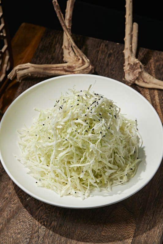 芥辣凉拌爽口包菜丝图片