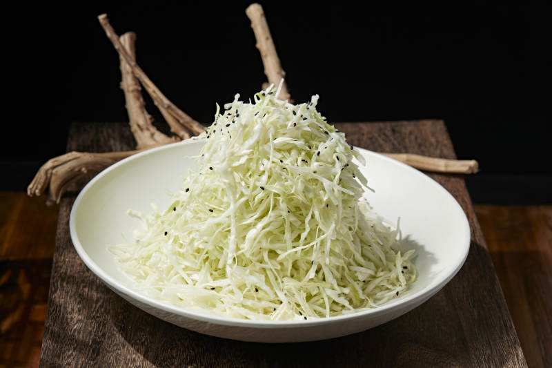 芥辣凉拌爽口包菜丝图片