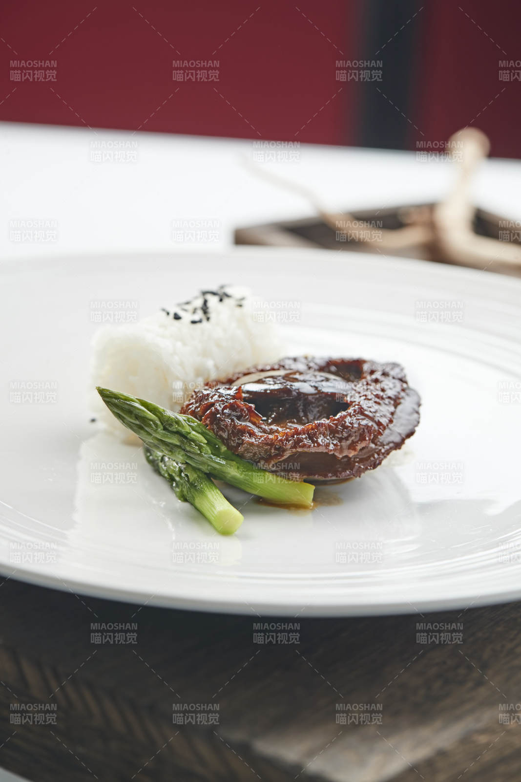 南非干鲍鲍汁捞饭图片