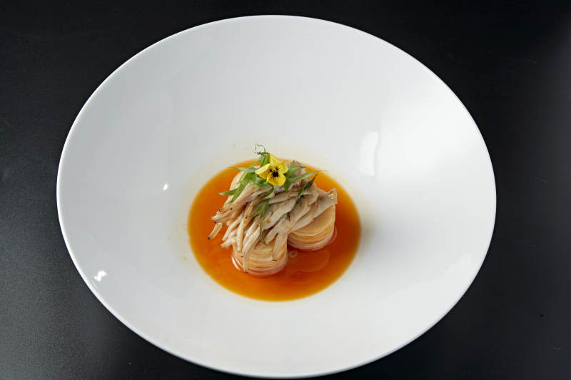 红油蒜香蛏子图片