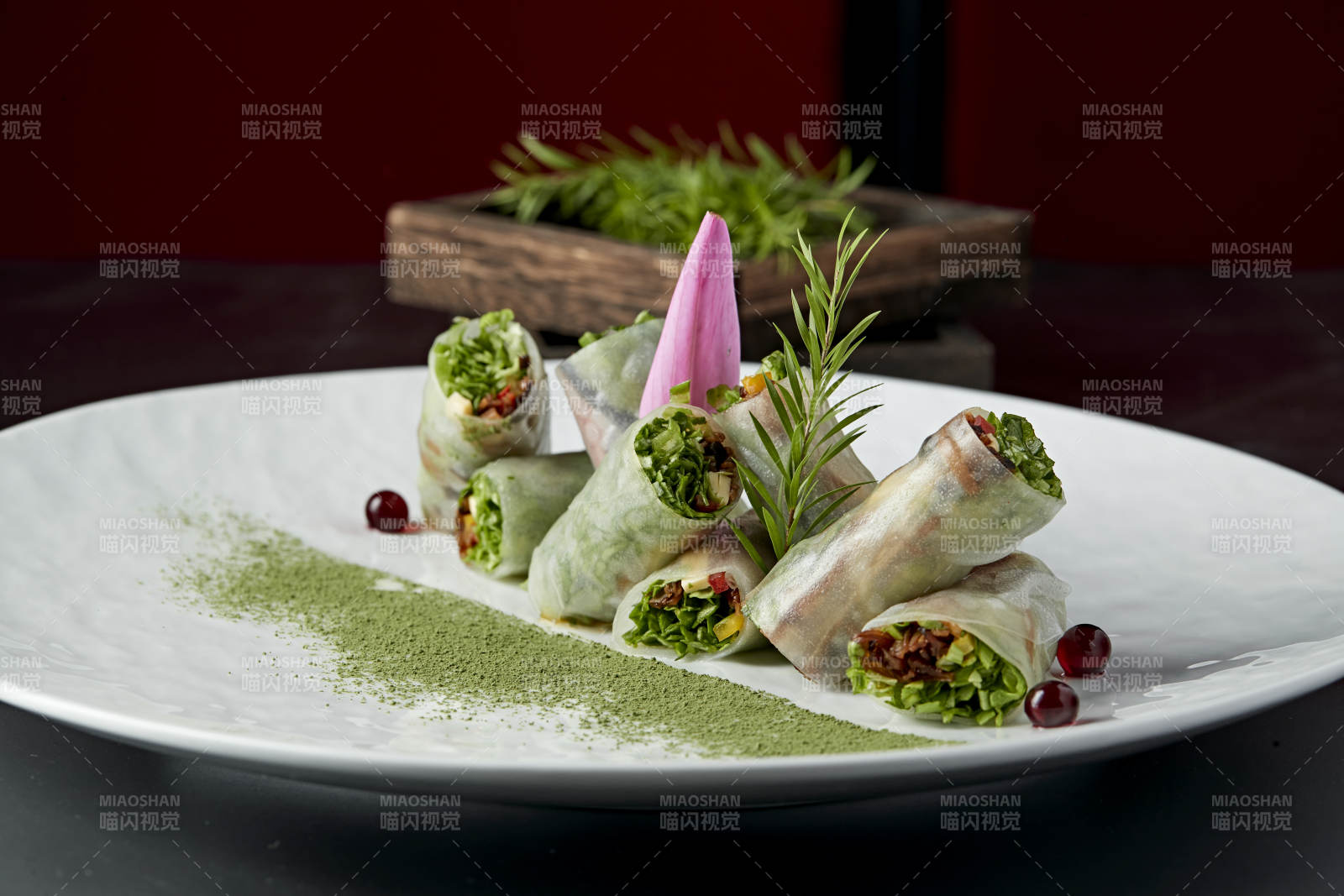 鲮鱼丝苦菊卷肠粉图片