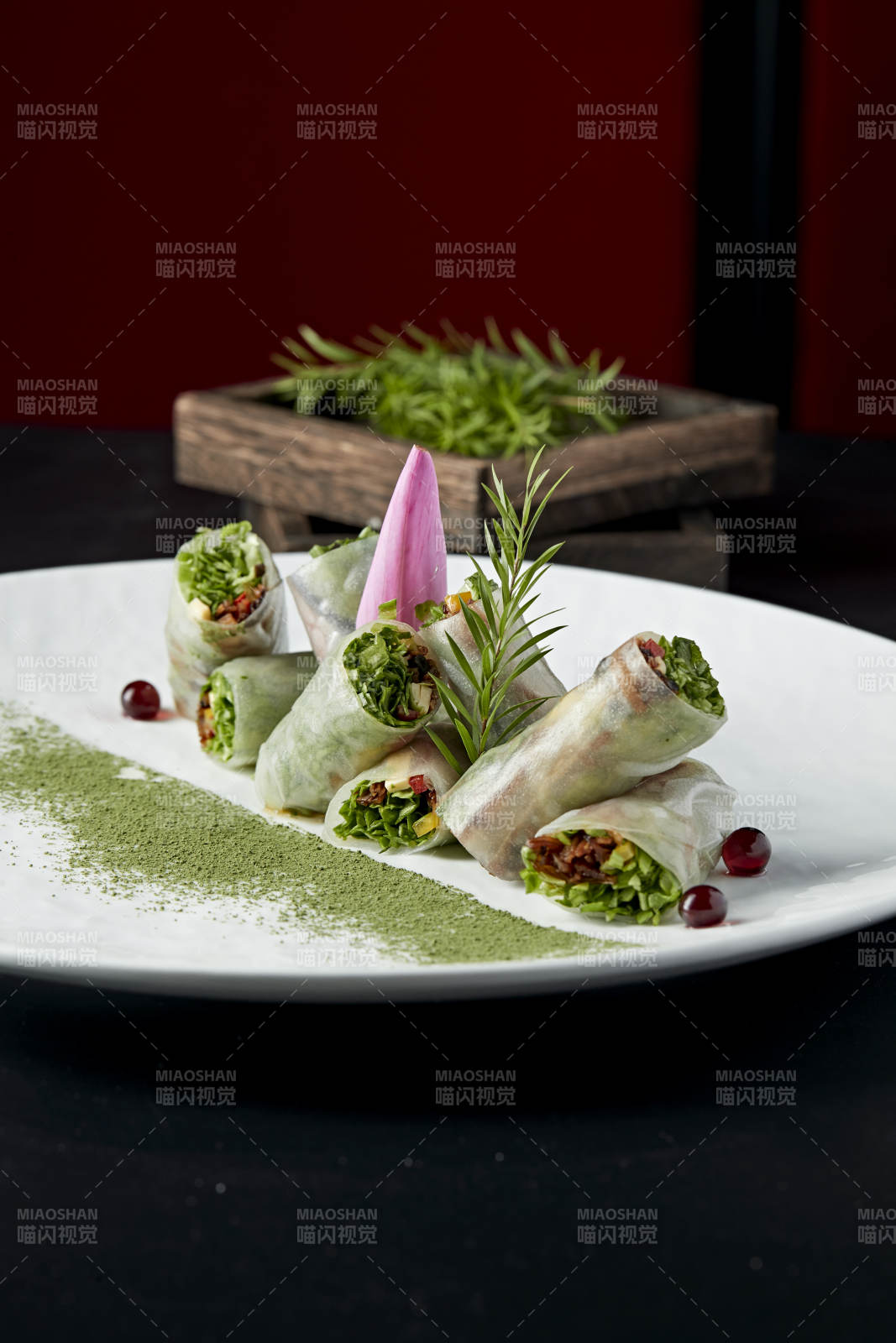 鲮鱼丝苦菊卷肠粉图片