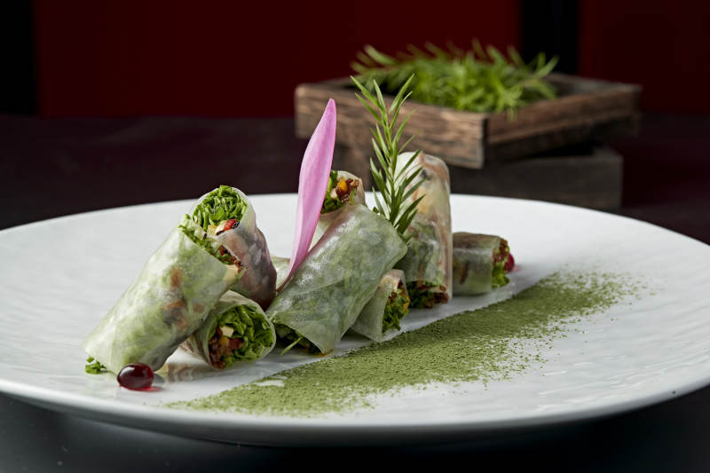 鲮鱼丝苦菊卷肠粉图片