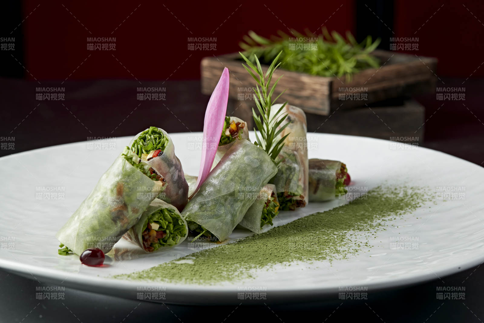 鲮鱼丝苦菊卷肠粉图片