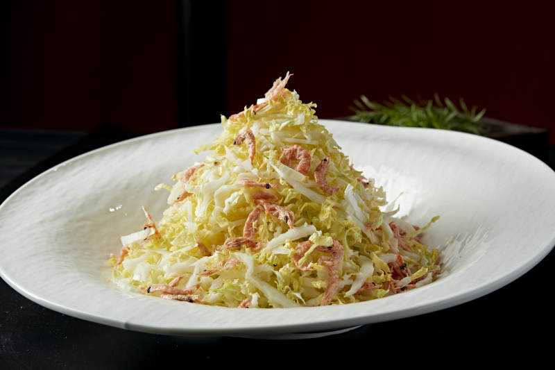 樱花虾干拌菜心图片