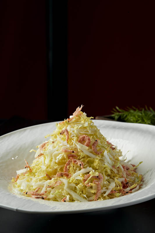 樱花虾干拌菜心图片