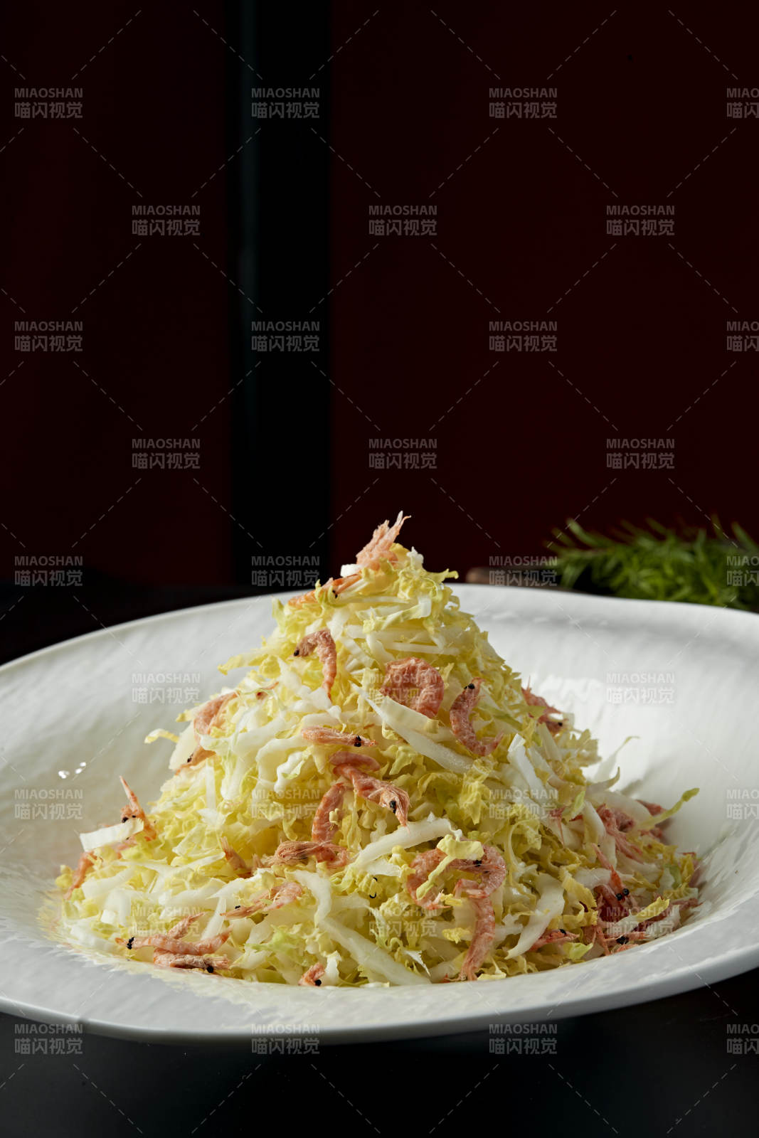 樱花虾干拌菜心图片