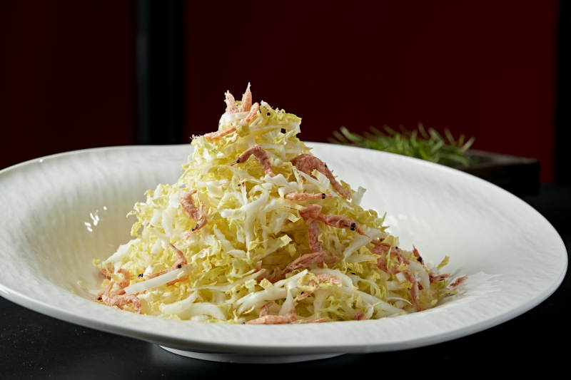 樱花虾干拌菜心图片