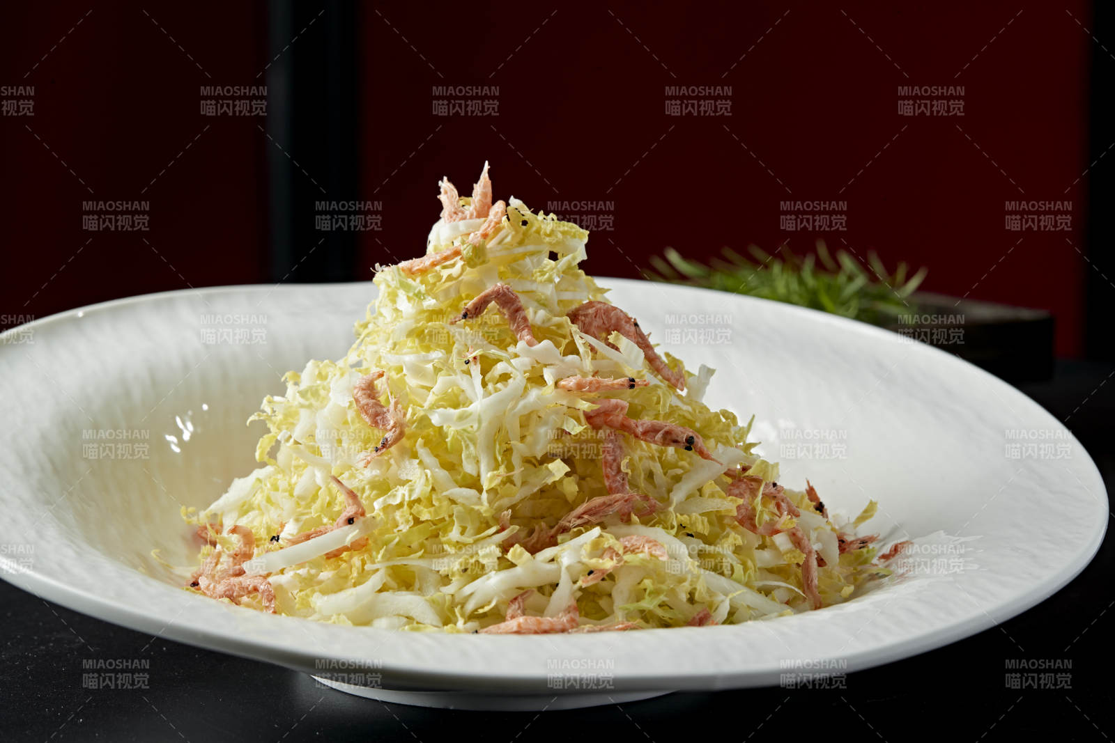 樱花虾干拌菜心图片