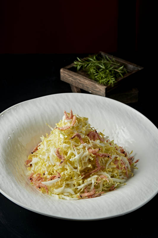 樱花虾干拌菜心图片