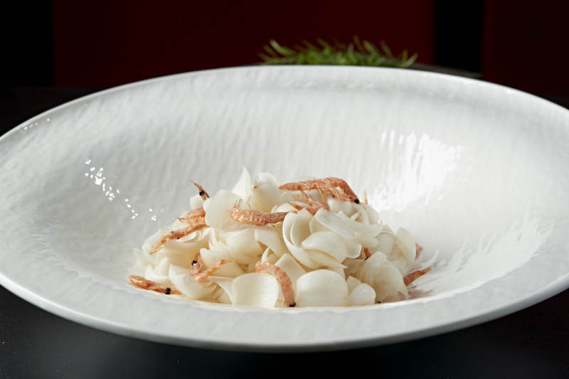 樱花虾干拌百合图片