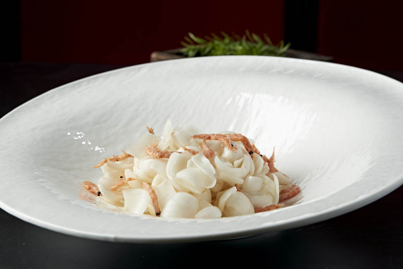 樱花虾干拌百合图片