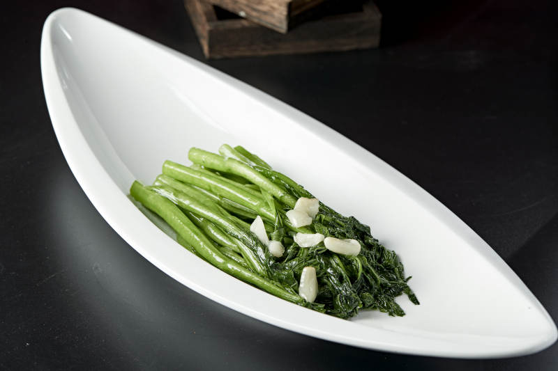 蒜香炝炒菜心图片