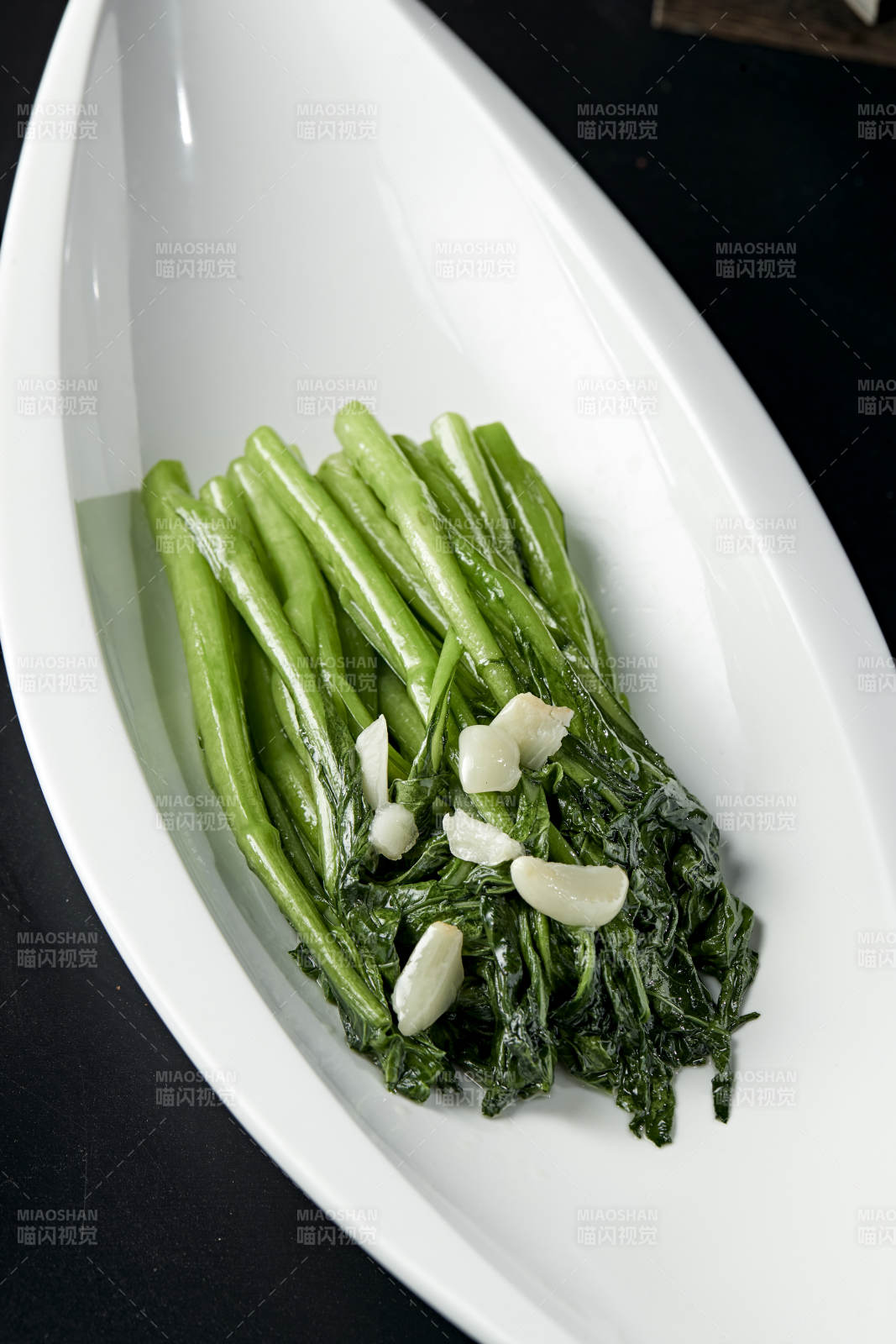 蒜香炝炒菜心图片