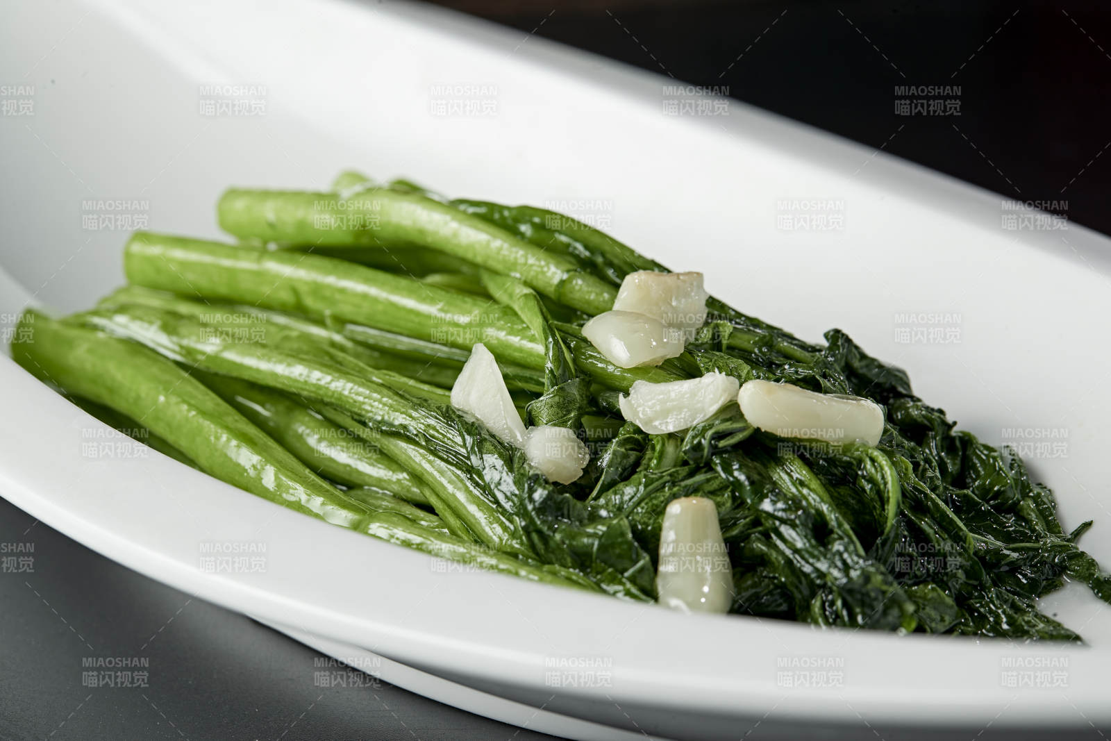 蒜香炝炒菜心图片