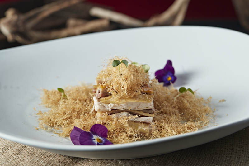 肉松柴鸡片图片