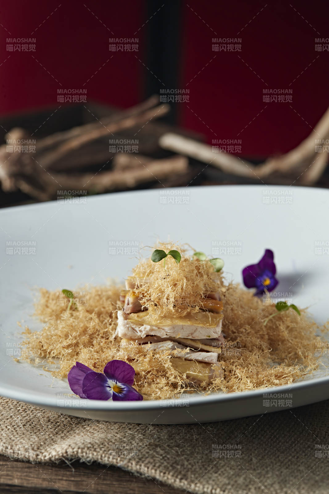 肉松柴鸡片图片