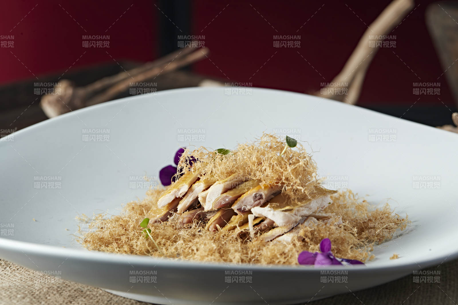 肉松柴鸡片图片