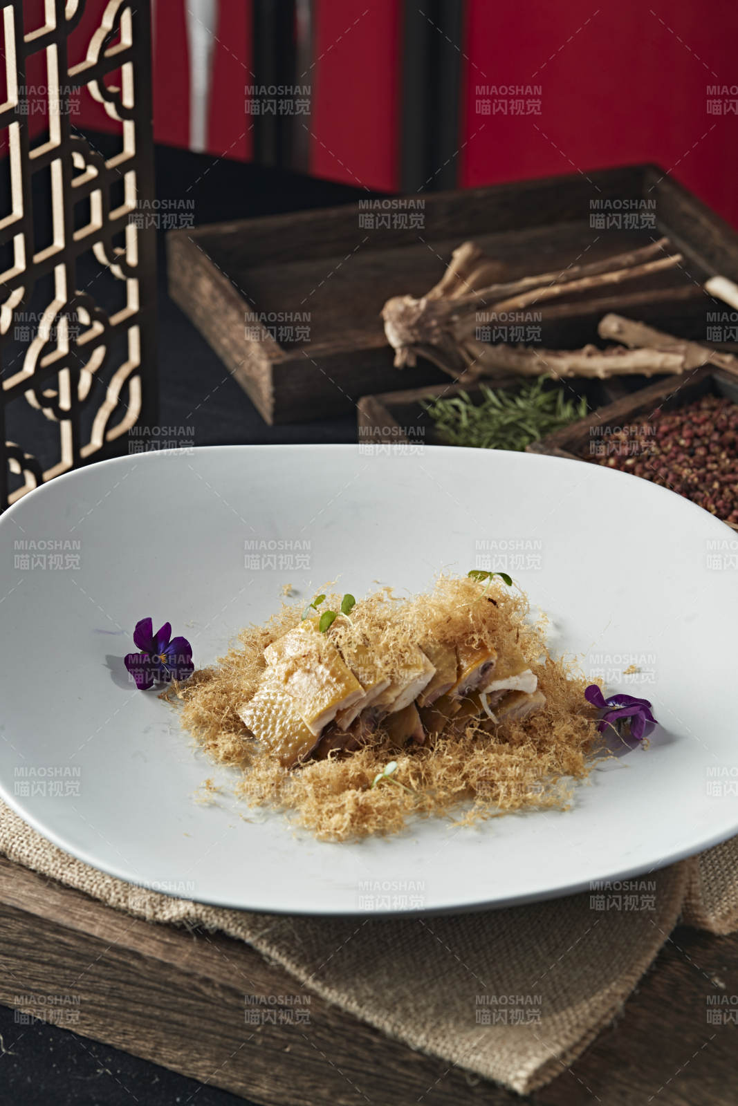 肉松柴鸡片图片