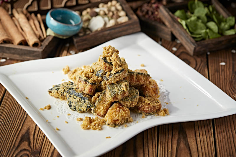 咸蛋黄焗南瓜图片