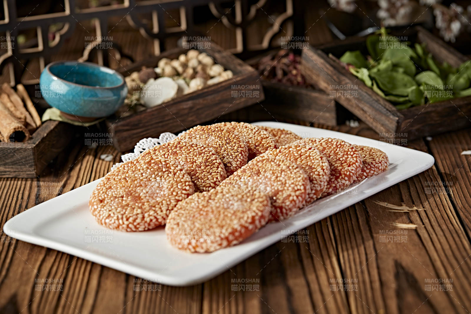 芝麻南瓜饼图片