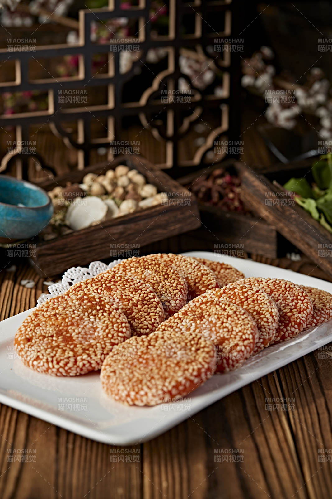 芝麻南瓜饼图片