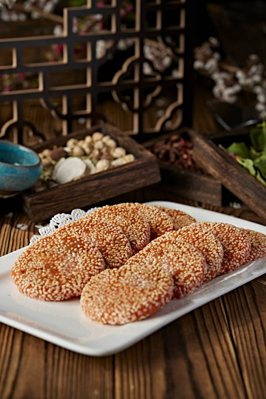 芝麻南瓜饼图片