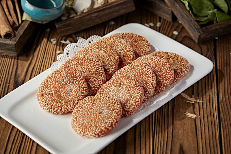 芝麻南瓜饼图片