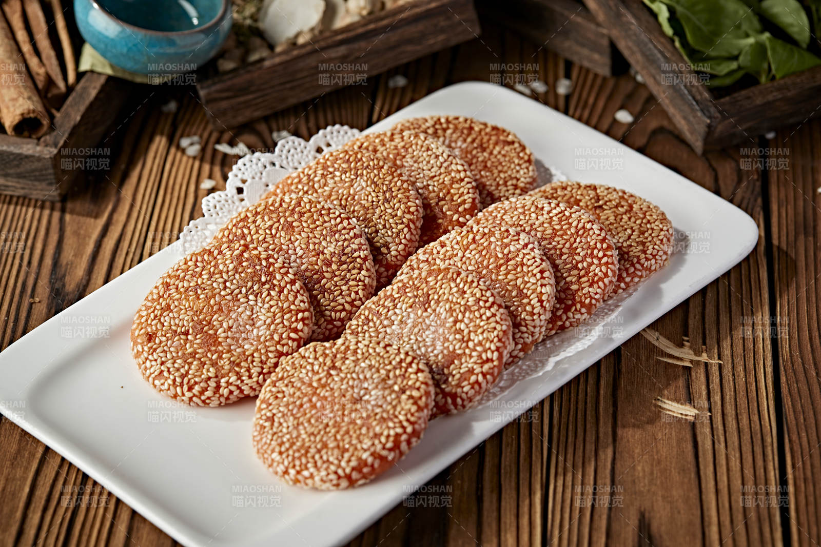 芝麻南瓜饼图片