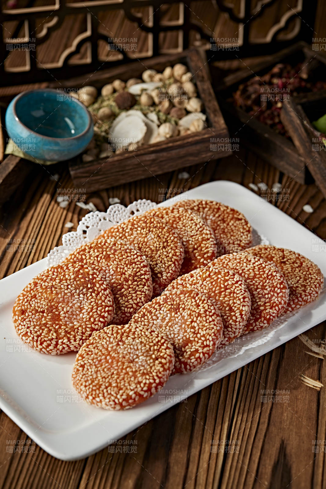 芝麻南瓜饼图片