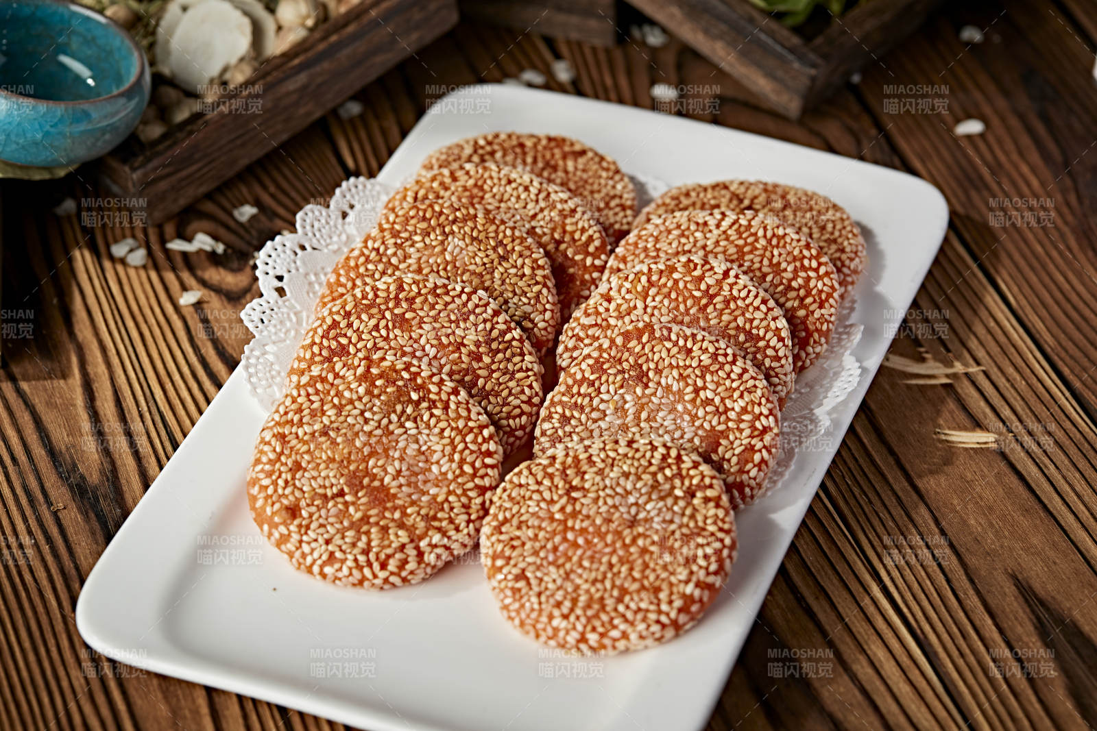 芝麻南瓜饼图片