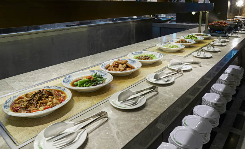 高档星级酒店自助餐的中餐菜品图片