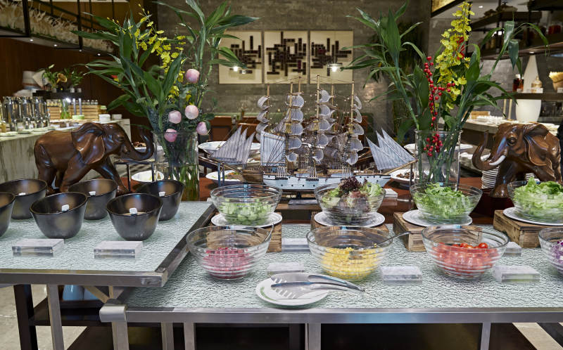 高档星级酒店自助餐环境图片