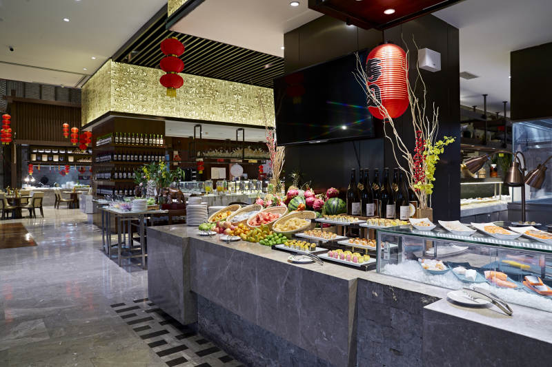 高档星级酒店自助餐环境图片