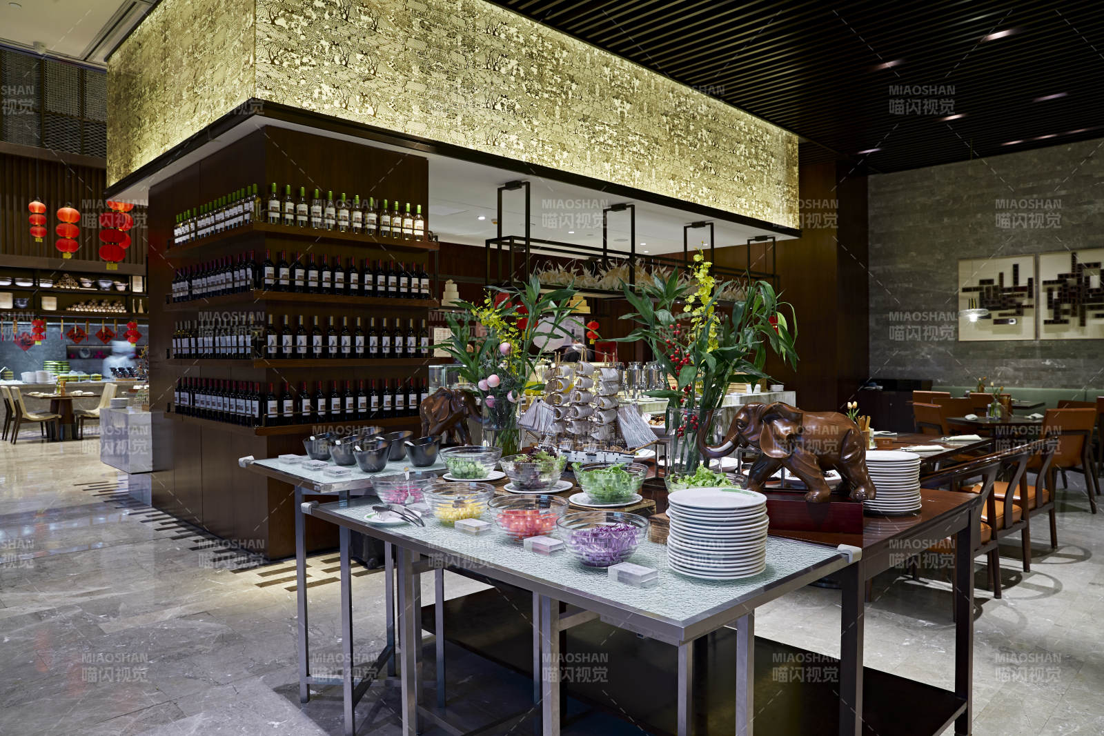 高档星级酒店自助餐环境图片