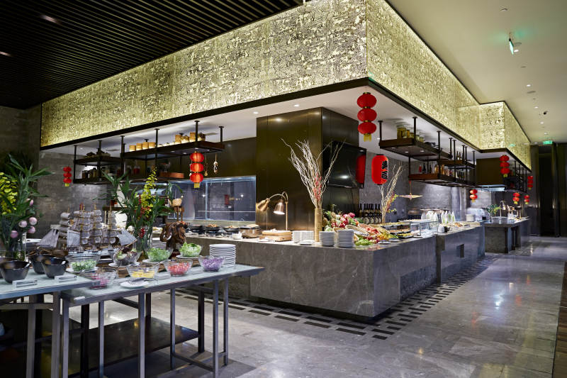 高档星级酒店自助餐环境图片