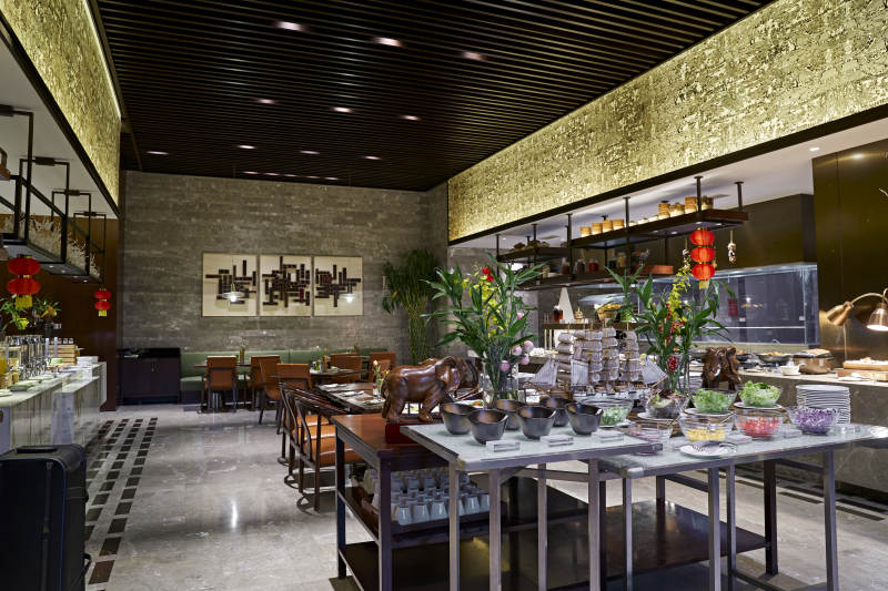 高档星级酒店自助餐环境图片