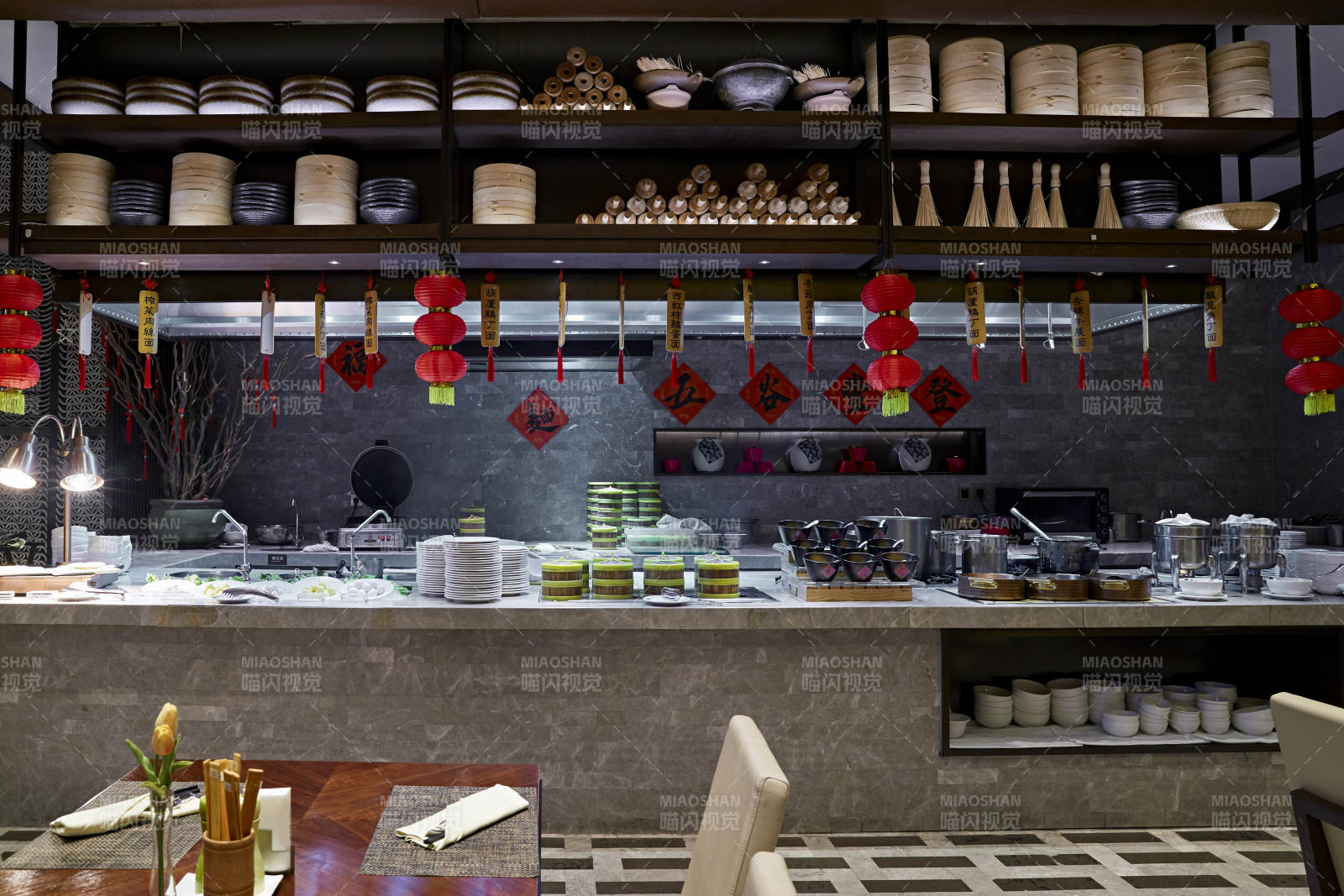 高档星级酒店自助餐的中餐菜品图片